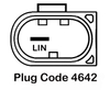Alternator for VALEO Lester 11936 OE Number FGN15S116 12V 150A